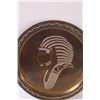 Image 2 : Egypt Pharaoh King Tut Portrait Brass Wall Plate - 11" Diameter