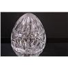 Image 6 : Bohemia Czech Republic Crystal Egg - 5.5" Tall & Egg Shaped Porcelain Lace & Tulip Style Carved