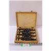 Image 1 : Eight-Piece Drill Bit Set in Wood Case