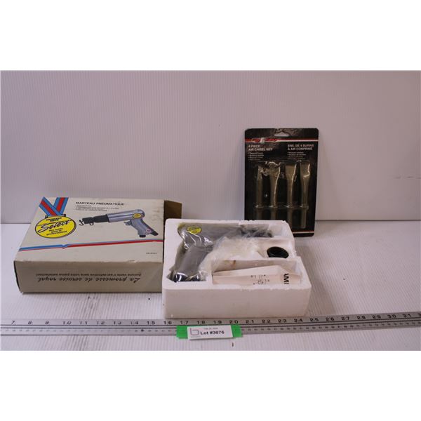 Pneumatic Air Hammer/Chisel - As Is & Air Chisel Set - NOS