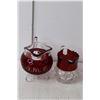 Image 2 : (2) Piece Glass Creamer Set