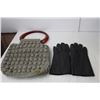 Image 3 : (4) Purses, Size 8 Gloves with Rabbit Lining