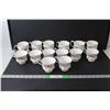 Image 1 : (14) Piece Lavender Rose Bone China Tea/Coffee Cup Set
