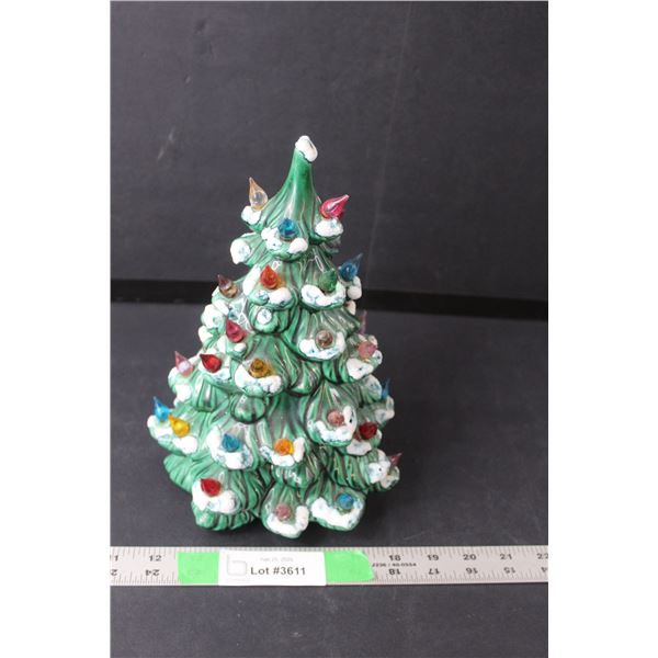 Ceramic Christmas Tree Candle Accessory 10.5" Tall