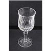 Image 2 : (16) Crystal Wine Glasses 6.25" Tall and (2) Trays Up to 14.75" Wide