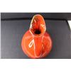 Image 2 : Orange Ceramic Pitcher 9" Tall
