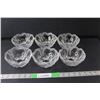 Image 1 : (6) Glass Flowered Bowls 5.25"