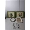 Image 3 : (4) Pimpernel Place Mats, (4) Photo Frames, (2) Switch Plates, (2) Cupboard Handles