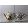 Image 1 : (2) Teapots Up to 7.5" Tall- Ceramic & Porcelain