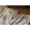 Image 3 : (2) Beige Polyester Curtains & Cover Approx. 83" Long x 52" Wide