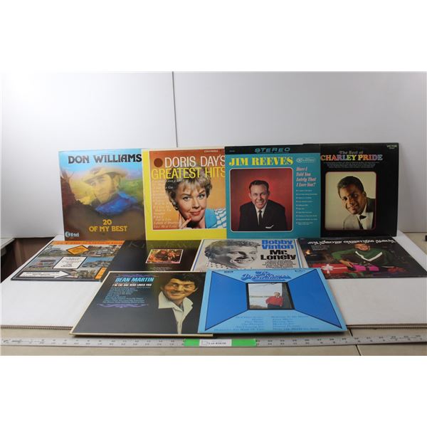 (10) Records- Jim Reeves, Charley Pride, Doris Day, Misc.