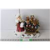 Image 1 : Polyresin Santa & Reindeer Statue 10" Tall x 12" Wide
