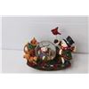 Image 2 : (3) Rocking Mini Snowglobe Figurines- Snowman, Santa & Horse 4..5" Tall