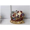Image 3 : (3) Rocking Mini Snowglobe Figurines- Snowman, Santa & Horse 4..5" Tall