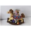 Image 4 : (3) Rocking Mini Snowglobe Figurines- Snowman, Santa & Horse 4..5" Tall