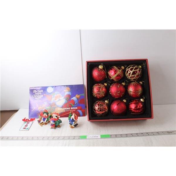 Christmas Tree Ornaments, Night Before Christmas Coloring Book