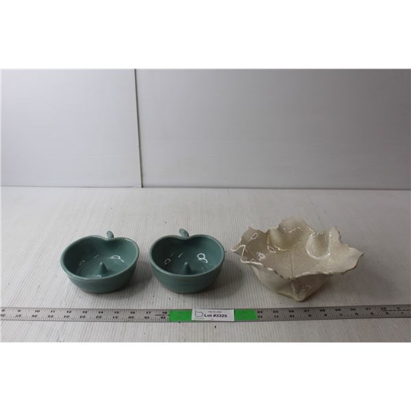 (3) Ceramic Bowls by Barb Peck