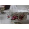 Image 6 : (33) Piece Lavender Rose Bone China Dish Set with Storage Cases