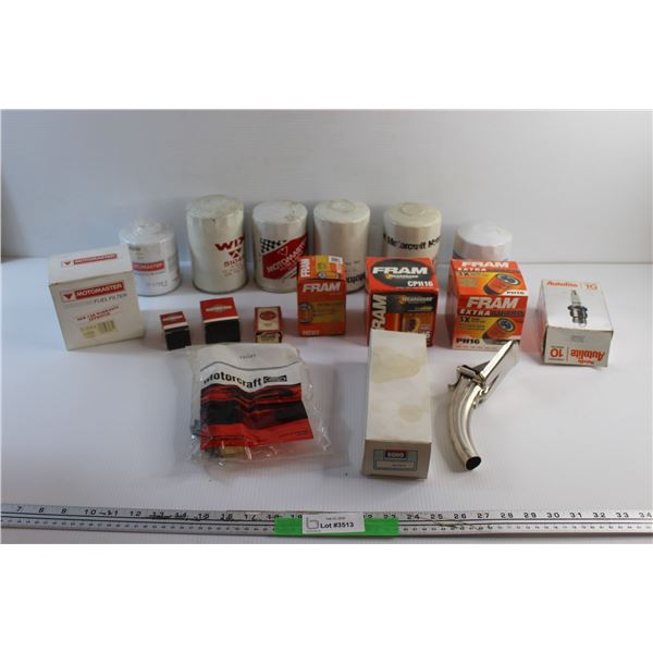 Motomaster & Fram Oil and Fuel Filters, Sparkplugs, Ignition Parts and Misc