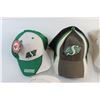 Image 1 : (6) Saskatchewan Roughriders Caps and Shirt Pin