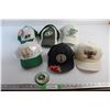 Image 6 : (6) Saskatchewan Roughriders Caps and Shirt Pin