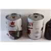 Image 7 : (2) Bubba/Mini Keg Molson Canadian Cans-Empty, Great Western Glass Beer Bottle and High Key Brewing