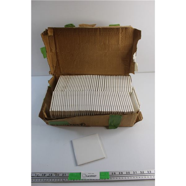(87) Ceramic Bathroom Tiles 4.3'' x 4.3'' - Cannot Be Shipped