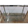 Image 3 : *Glass & Chrome Display Shelf - 48'' x 20'' x 42'' - Cannot Be Shipped