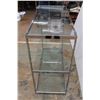 Image 4 : *Glass & Chrome Display Shelf - 48'' x 20'' x 42'' - Cannot Be Shipped