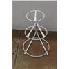 Image 2 : *(2) Metal Cake Stands 17'' x 15'' x 12'' and 10'' x 16'' x 12''