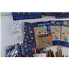 Image 4 : Banner Kit, Table Decoration Kits, Swirl Decorations, Napkins, Plastic Spoons and Colored Pencils
