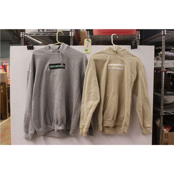 *(2) Privileged Soles Bunny Hugs - Size L