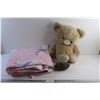 Image 1 : Plush Bear & Cactus Toys and Unicorn Blanket