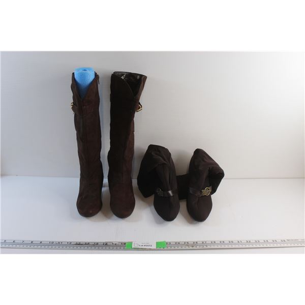 Ladies Knee Boots - Size 7 1/2''