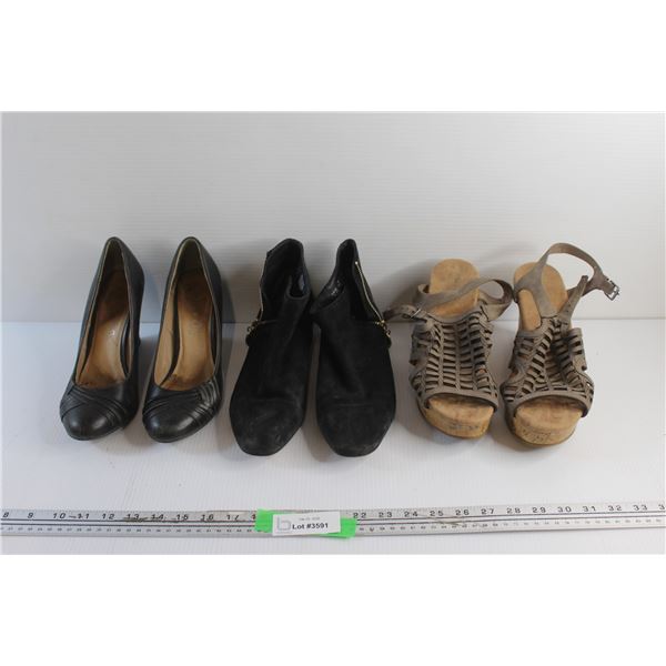 (3) Pairs of Ladies Shoes - Size 8.5