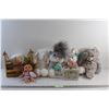 Image 1 : Plush Bunnies, My Sweet Baby Doll, Small Tin Box and Wooden Tool Box Toy