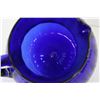 Image 5 : Cobalt Blue Glass Pitcher - 9" x 9.5"
