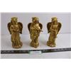 Image 1 : Set of 3 Porcelain "Angel" Candle Holders