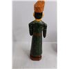 Image 5 : Pair of Candle Holders 10" Tall, Wooden East Indian Statue 13" Tall, Incense Jar 8" Tall with Lid, S