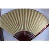 Image 3 : Japanese Themed Fan Wall Art - 48" Approx Fully Open, 32" Length