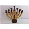 Image 2 : Wooden Maneuverable Candelabra 15.5" Tall x 16" Wide
