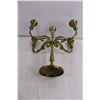 Image 2 : Brass Candelabra 10.5" High x 11" Wide