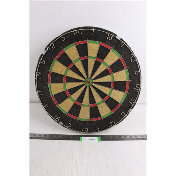 Dart Board - English Made 18" Dia - Does Not Include Darts