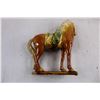 Image 5 : Glazed Ceramic "Asian Themed" Horse Statue, Foxy Ladies Swivel Hip Figurine 9" Tall, Animal Spirits 