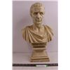 Image 1 : Marble Look Plastic Bust of Julius Caesar 18.5" Tall x 11" Wide