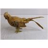 Image 2 : (2) Bird Themed Table Art Figures (Wood Strips Chicken 10" Long & 2 Birds in a Tree 11" Long)