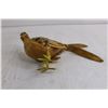 Image 3 : (2) Bird Themed Table Art Figures (Wood Strips Chicken 10" Long & 2 Birds in a Tree 11" Long)