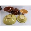 Image 2 : Moroccan Style Ceramic Serving Dishes (3 Bowls & 2 Lids) Largest 11" Dia