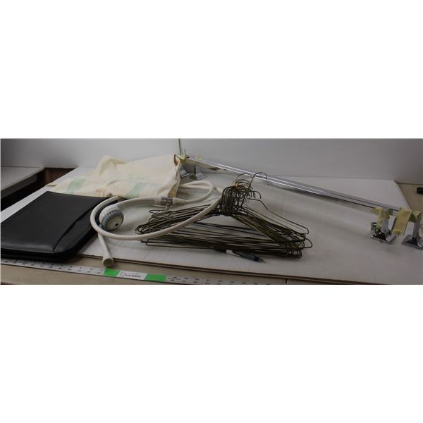 Vintage Quebec Sugar Apron, Metal Hangers, Shower Head, Towel Bars, Portfolio