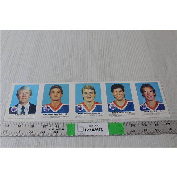 Edmonton Oiler Red Rooster Cards 1984-5